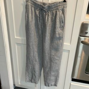 ATHLETA High Rise Linen Ankle Pant